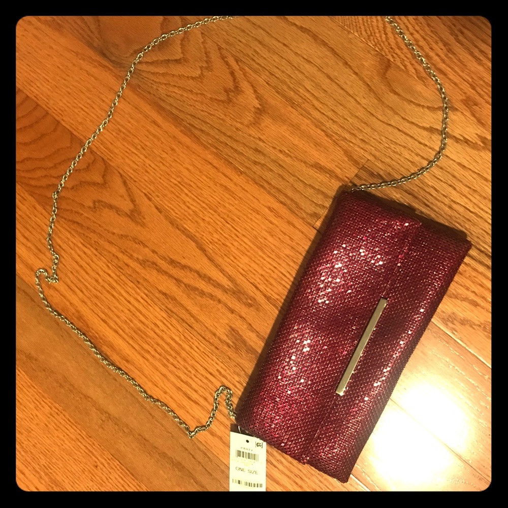 Pink sequin purse